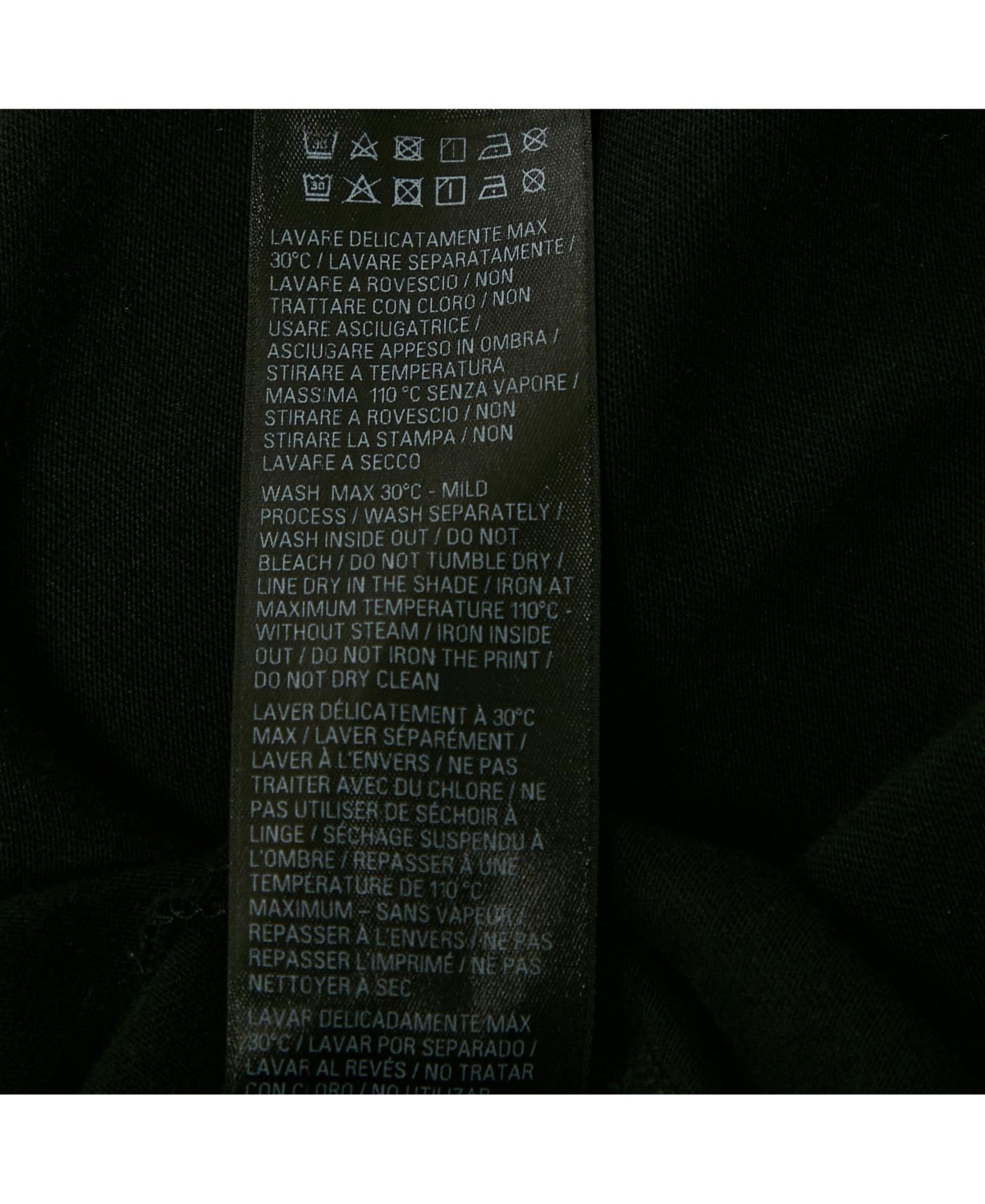 Pre-Owned Balenciaga Men's Black Logo Printed Cotton Distressed Sweatshirt