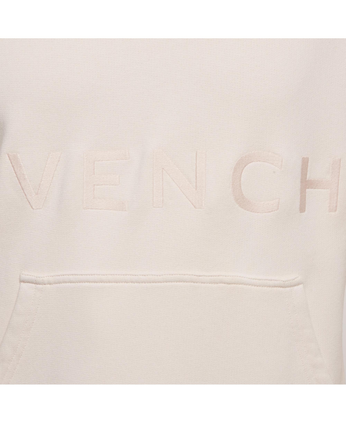 Pre-Owned Givenchy Men's Pink Logo Embroidered Cotton Knit Hoodie