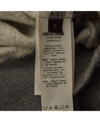 Men's Grey Eagle Print Cotton Knit Sweatshirt