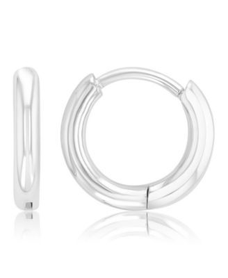 Waterproof Platinum 11mm Huggie Earrings