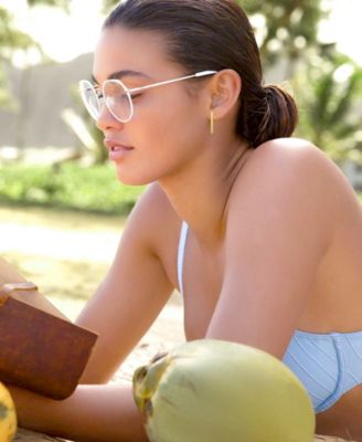 Waterproof Yellow 23mm Hoop Earrings