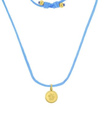 Roxy Waterproof Yellow Hibiscus Beads Adjustable Necklace - Gold Blue 60$