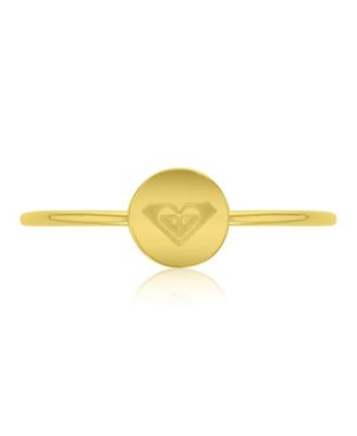 Waterproof Yellow Triangular Heart Ring