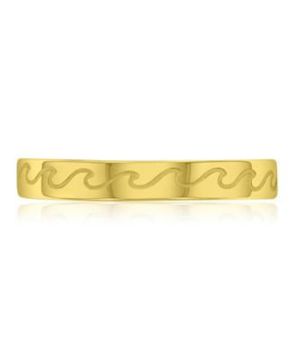 Waterproof Yellow Wave Toe Ring
