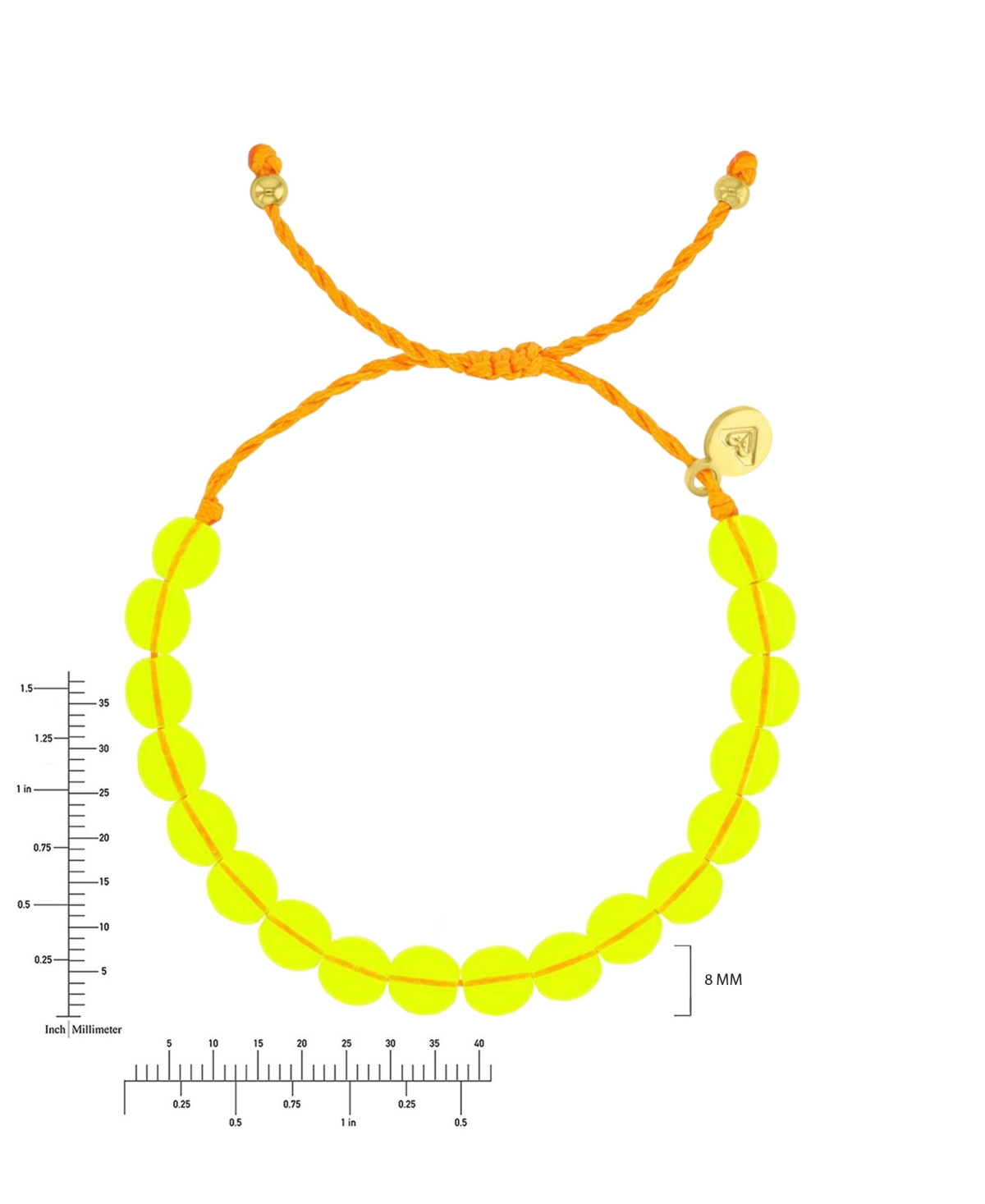 Roxy Waterproof Rose Quarts Adujustable Bracelet