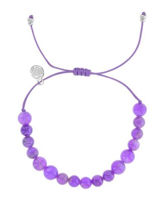 Waterproof Amethyst Adujustable Bracelet
