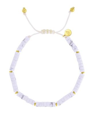 Waterproof Yellow White Turquoise Marble Adjustable Bracelet