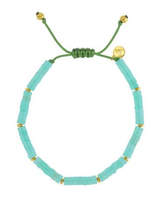 Waterproof Yellow Green Aventurine Adjustable Bracelet