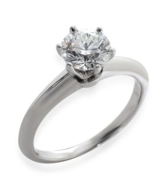Tiffany & Co. 0.92 ct Round Brilliant Diamond Engagement Ring