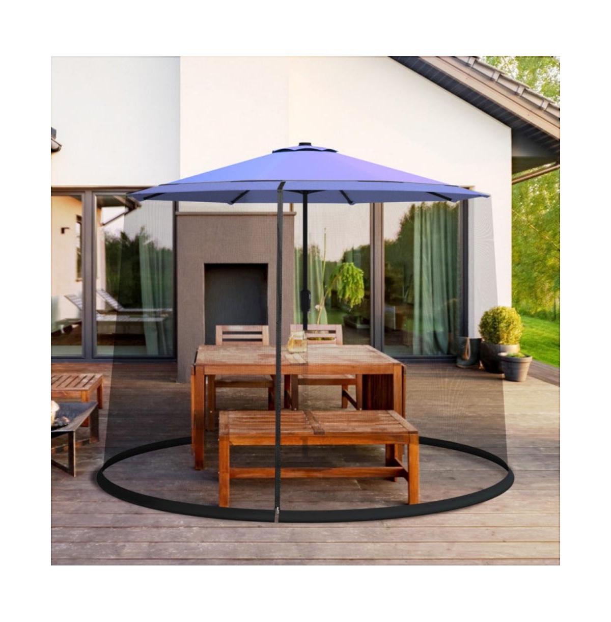 9 -10 Feet Outdoor Umbrella Table Screen Mosquito Bug Insect Net