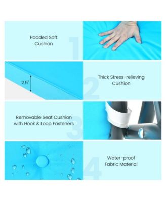 LUCKY ONE 3 Seat Outdoor Porch Swing with Adjustable Canopy