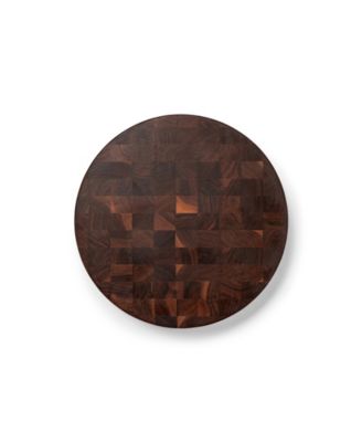 CCB Series 18" Round Wooden Walnut Cutting Board