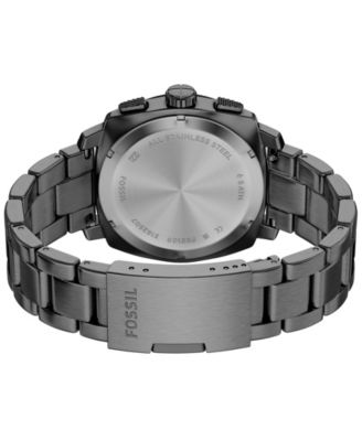 Men's Machine Chronograph Smoke Stainless Steel Watch, 44mm