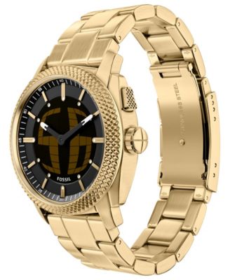 Men's Machine Big Tic Gold-Tone Stainless Steel Watch, 41mm