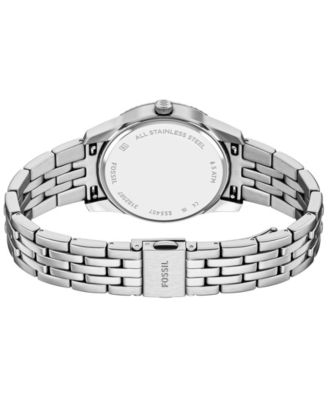 Women's Scarlette Three-Hand Day-Date Stainless Steel Watch, 34mm