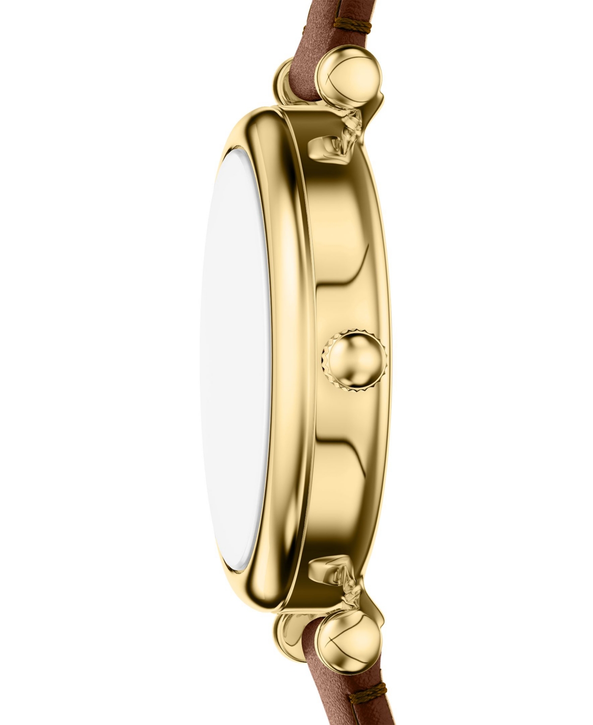 Fossil Women's Carlie Three-Hand Brown Leather Watch, 28mm