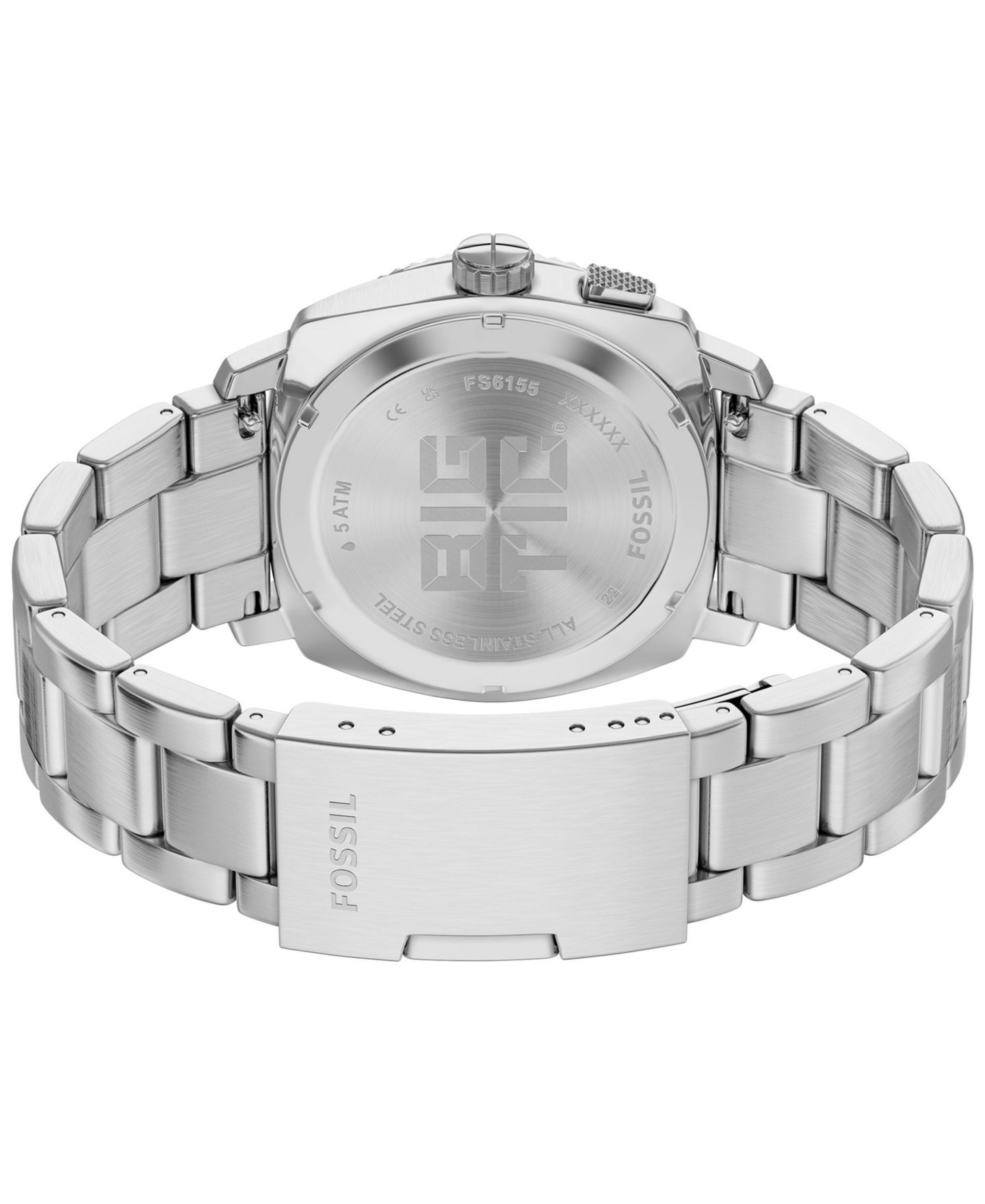 Мужские часы Fossil Machine Big Tic Stainless Steel Watch, 41mm — фото 5