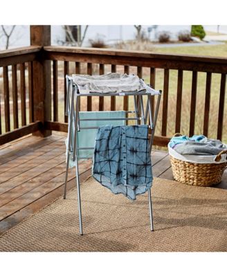 Clothes Drying Rack, Foldable, Expandable and Collapsible Laundry Drying Rack, Silver