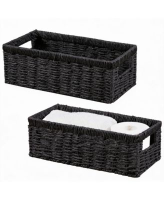 Handmade Paper Rope Baskets with Handles