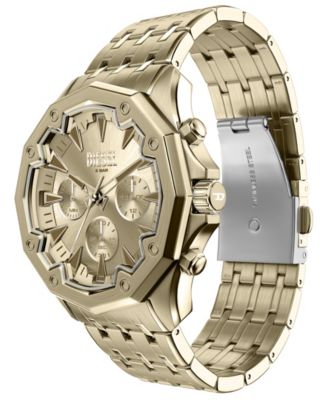 Men's Stinger Quartz Chronograph Gold Stainless Steel Watch, 46mm