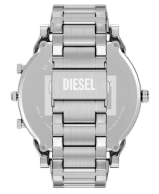 Men's Mr. Daddy Slim Quartz Multifunction Silver Stainless Steel Watch, 54mm