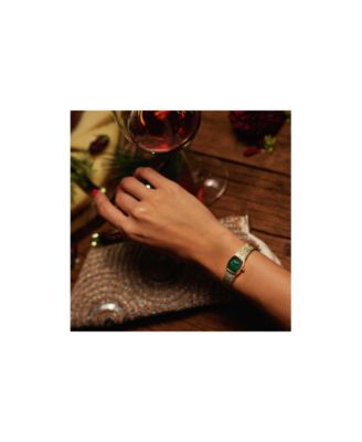 Women's Classic Goddess of Time Gold-Tone Stainless Steel Bracelet Watch 17mm