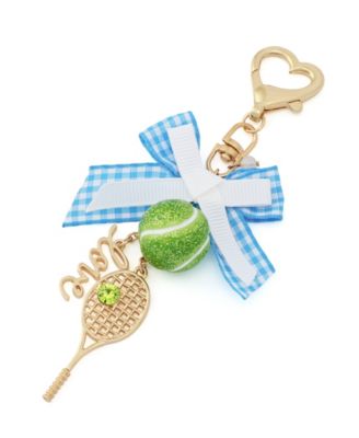 Faux Stone Gingham Bow Tennis Heart Accessory Charm