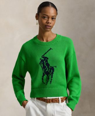 サ*ウ様 polo big pony flexwitme Polo Ralph Lauren Women's Big Pony Crewneck Sweater - Macy's