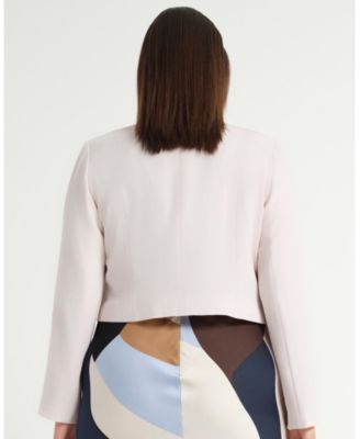 Plus Size Billie Cropped V-neck Jacket