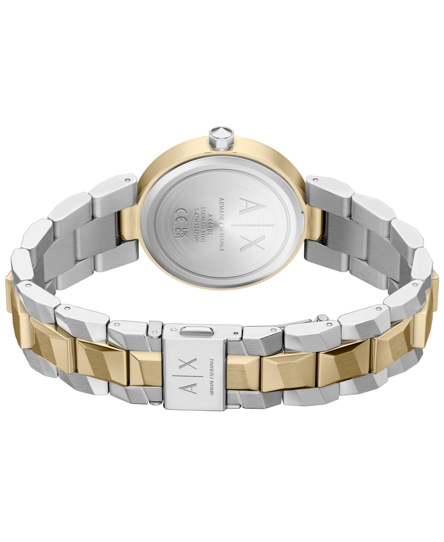 Женские часы A|X Armani Exchange Audora Two-Hand Two-Tone Stainless Steel Watch, 34mm — фото 6