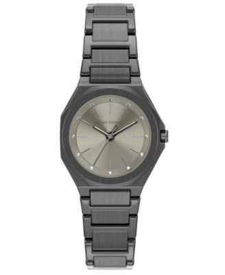 Armani Exchange Women's Quartz Three-Hand Gunmetal Stainless Steel Watch, 34mm