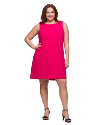 Plus Size Sleeveless Mini Shift Dress