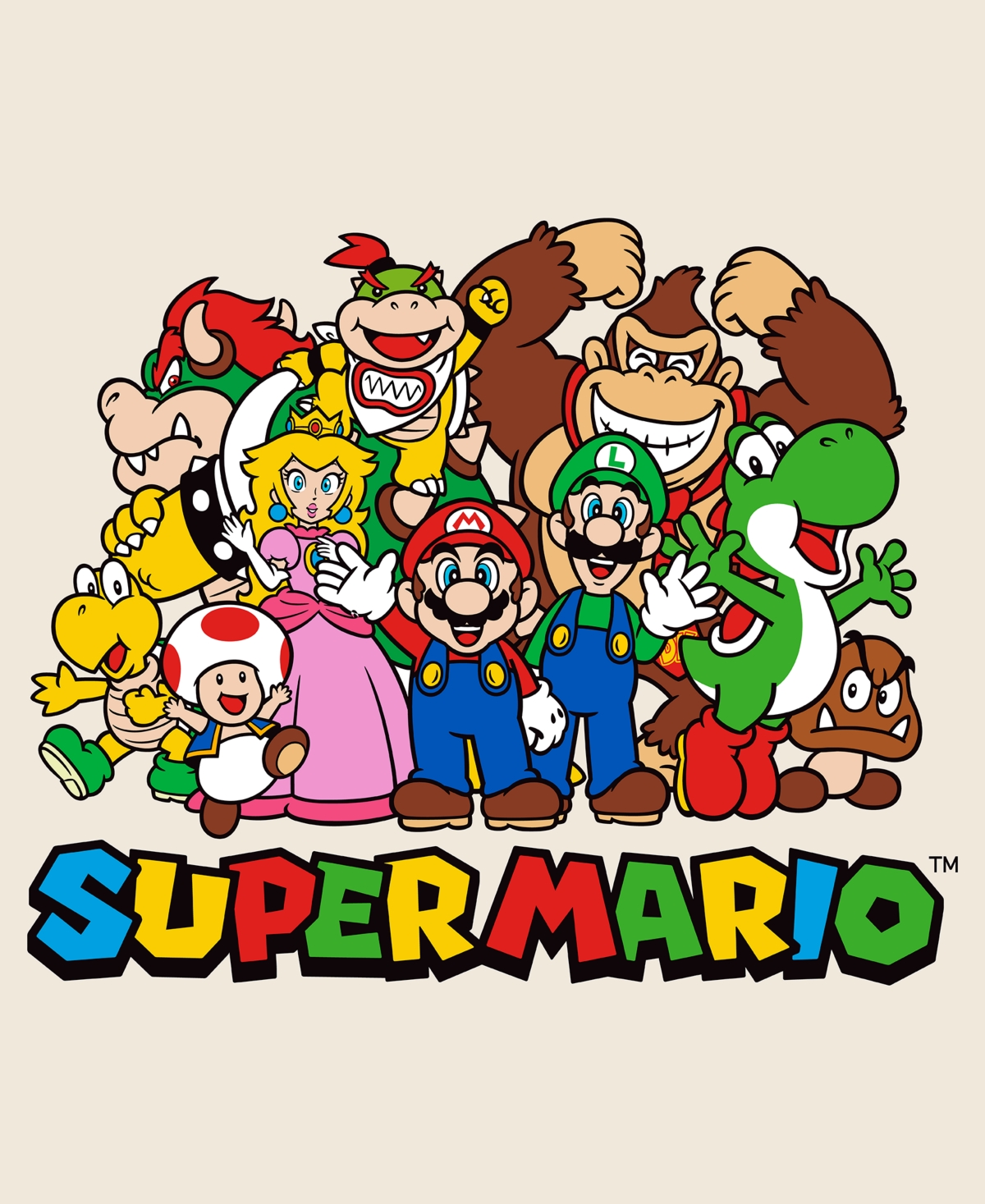 Hybrid Apparel Men's Mario Group Crewneck T-Shirt