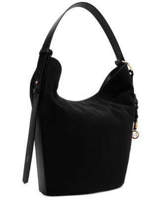 Simone Small Suede Hobo Bag