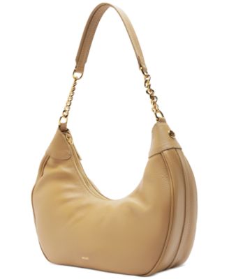 Elena Small Leather Hobo Bag