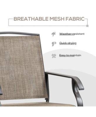 2pc Outdoor Glider Chair Set, Patio Swing Armchair Furniture,