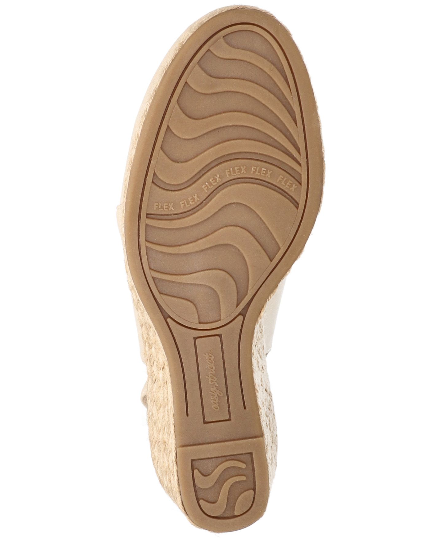 Женские сандалии Easy Street Aloha Espadrille Wedge, цвет: Костяной — фото 5