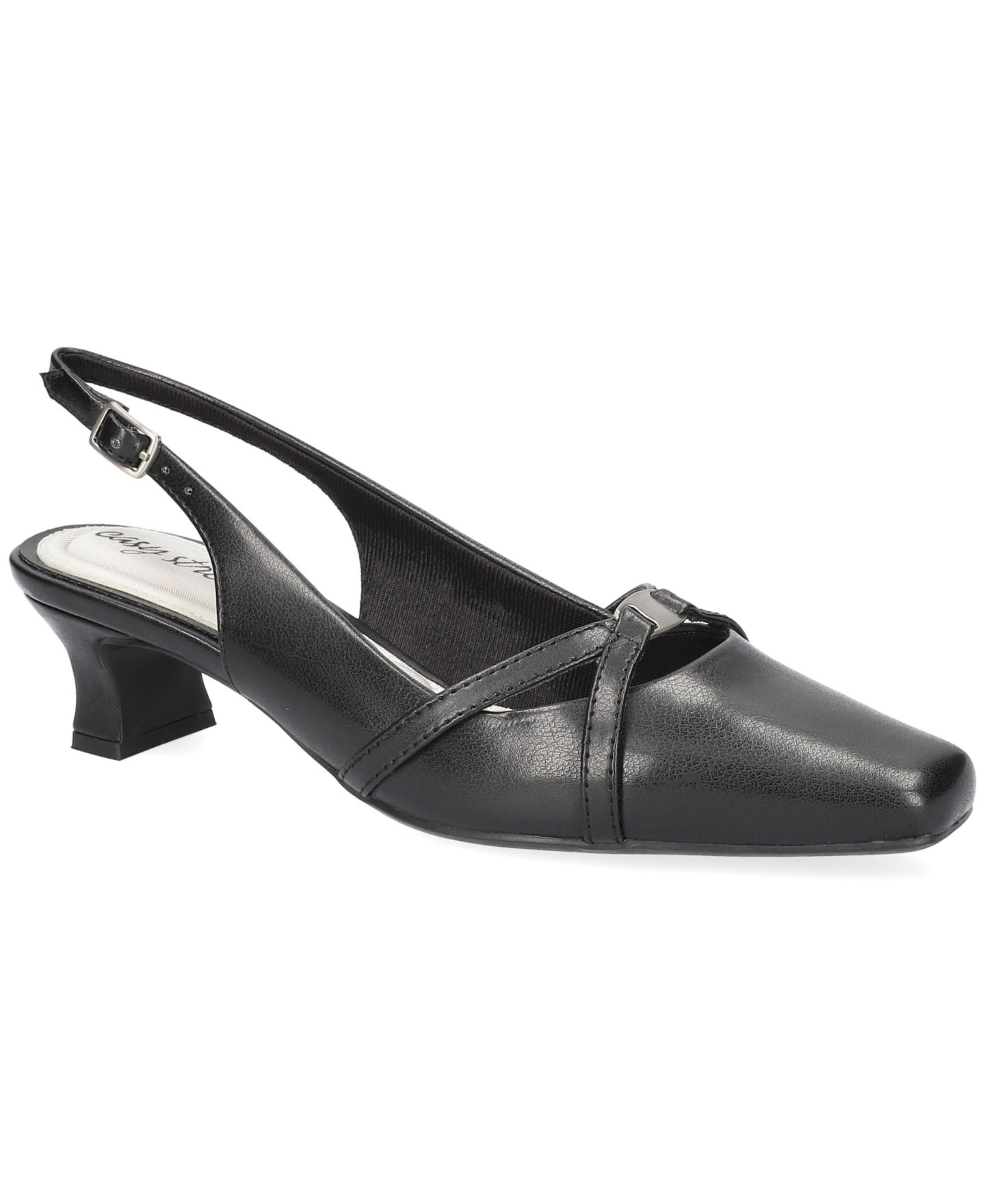 Женские туфли Easy Street Ridley Square Toe Pumps, цвет: Чёрный — фото 1