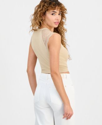 Women's Millie Seamless Lace Sweater Crewneck Top