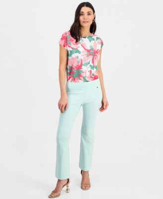 Petite Mid-Rise Bootcut Pants, Petite & Petite Short