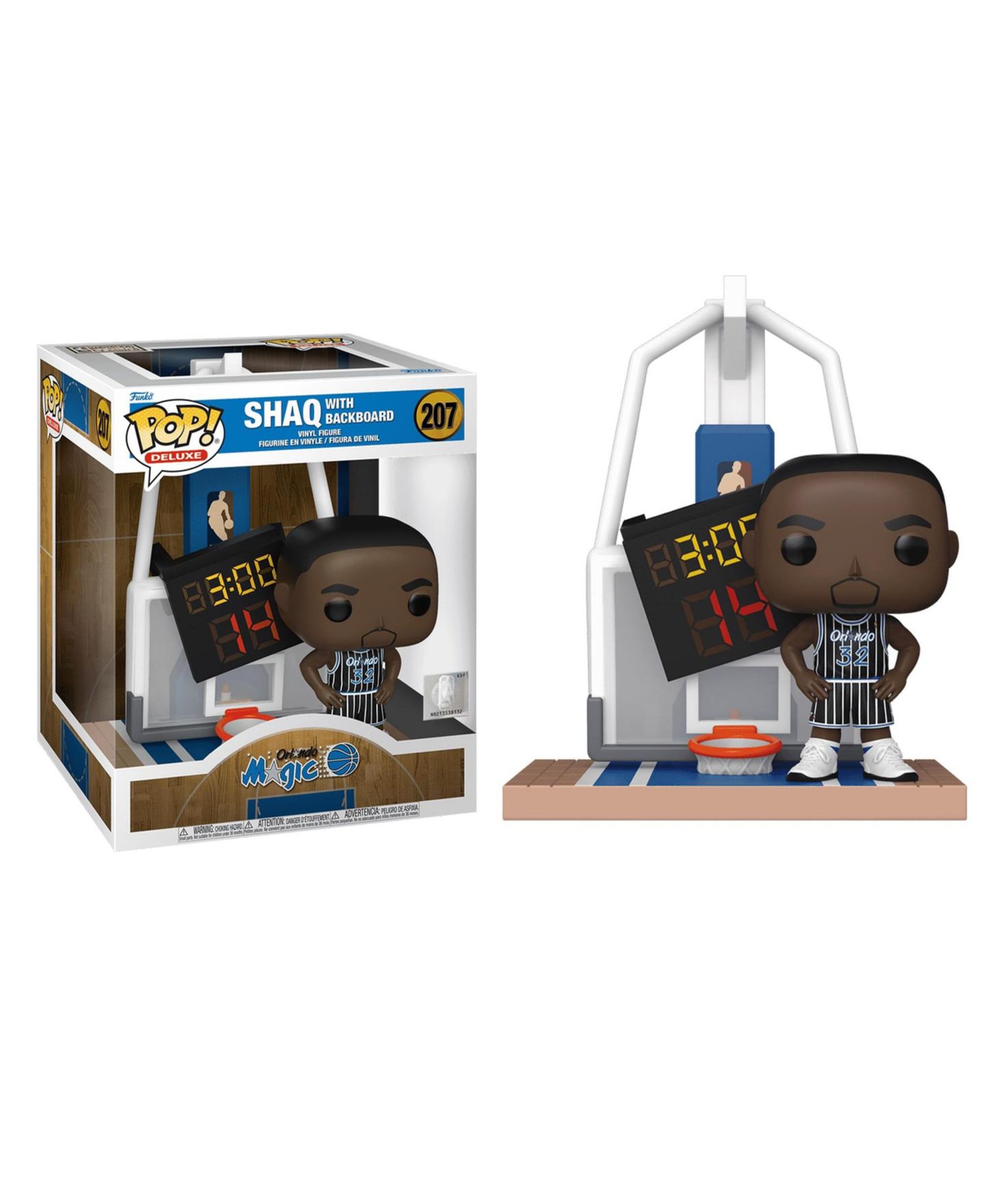 Детские фигурки Funko Pop! Shaq with Backboard Orlando Magic Deluxe 2-Piece Action Figure, Ages 3+ — фото 1