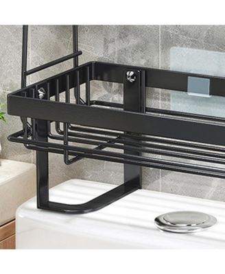 4.7" h Multifunctional Bathroom Storage Cabinet Space Saver No Drilling Installation