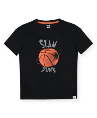 Boys' 6-16 Slam Dunk Top short-Sleeve Graphic Top and Shorts, 2-Piece Set
