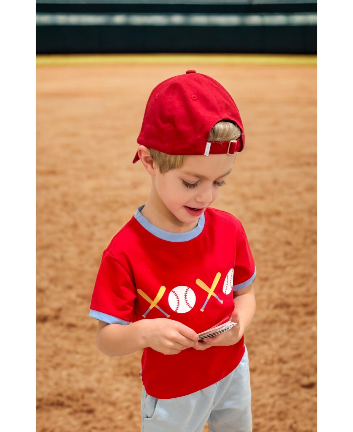 Bits & Bows Little/Big Boys Xo Baseball Hat