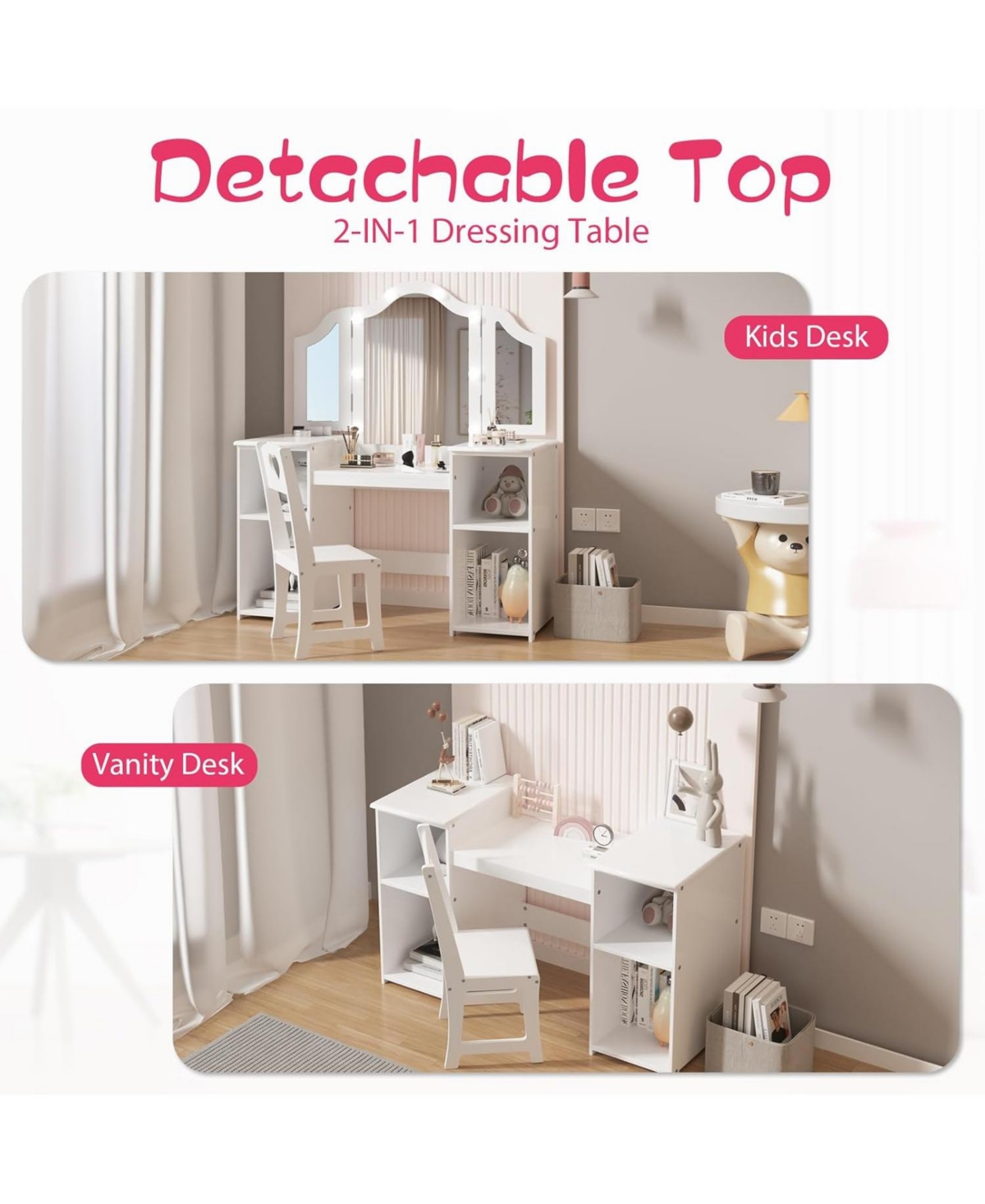 Gaomon Kids Vanity Set Mirror