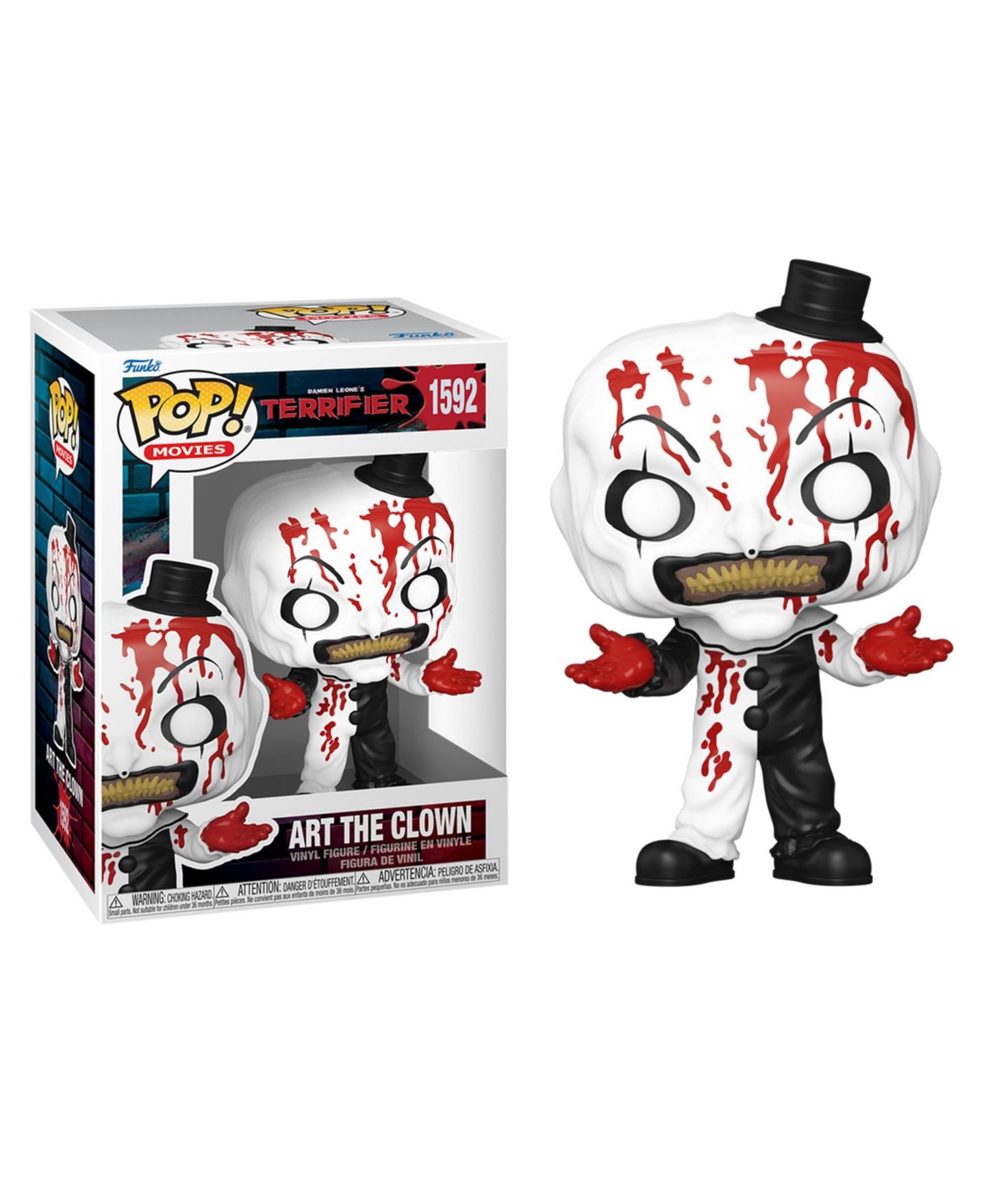 Детская фигурка Funko Pop! Terrifier 2 Bloody Art the Clown 3.75" Vinyl, 14 Years & Up — фото 1