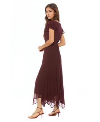 Women's Kaelith Ruffle Sleeve Midi Dress