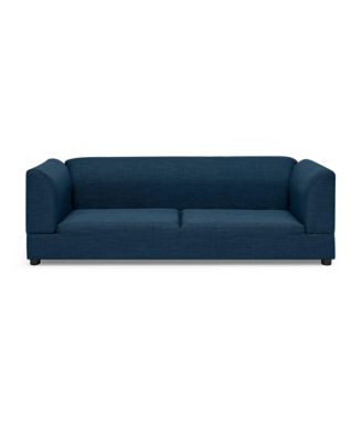 Oversized Pet Sofa for Medium/Large Dogs, Dark Blue, 56.5"26"17" - Backrest, Armrests, Soft Cushion