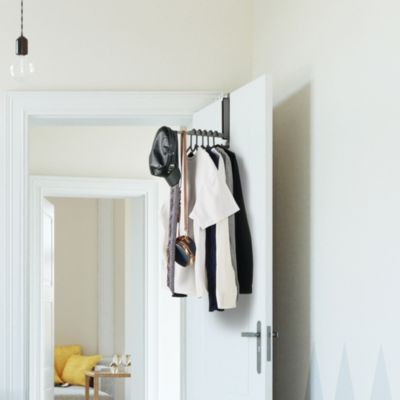 Foldable Over Door Heavy-Duty Hanger - Space Saving Organizer, No Tool Assembly