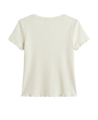 Girls' 2T-6X Short-Sleeve T-Shirt and Minnie Denim Shortall, 2-Piece Set